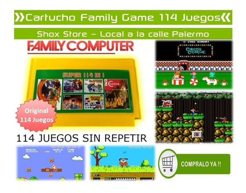 Consola Family Game Original + 120 Juegos Retro 30° Palermo