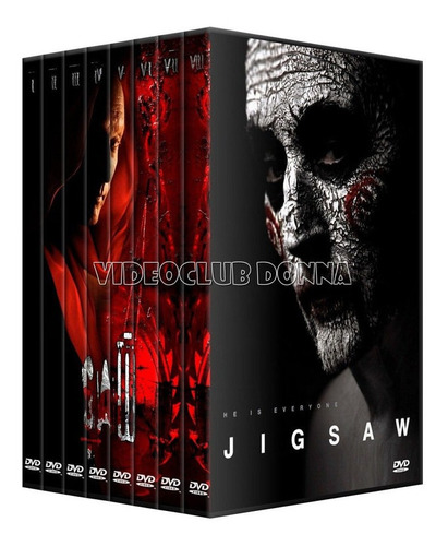 El Juego Del Miedo Saw Saga 8 Peliculas Colección Dvd Jigsaw