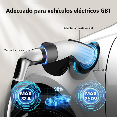 Adaptador Byd Tesla A Gbt, Para Vehículos Byd Jac