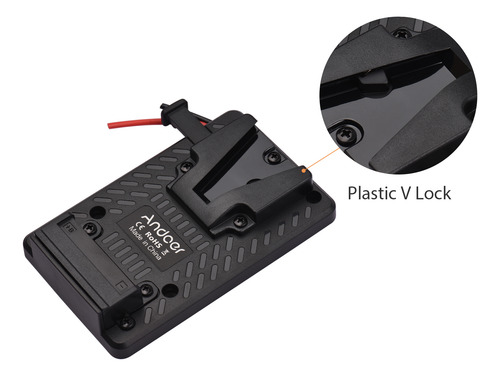 Adaptador De Batería V Lock, Placa De Repuesto Para Mochila