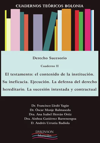 Cuadernos Te#243;ricos Bolonia. Derecho Sucesorio. Cuaderno