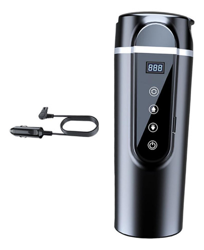 Chaleira De Carro 12v/24v, Aquecedor Preto Em Tela Pequena