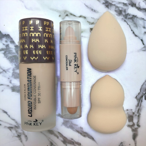 Set De Maquillaje Básico Con Cosmetiquera Portátil