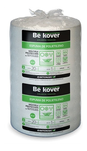 Espuma De Polietileno Kartonsec Be Kover 2 Mm 1 X 20 Mts