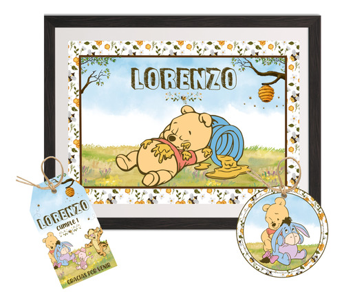 Kit Imprimible Winnie Pooh Bebé - Personalizado