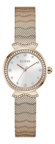Reloj Guess Mermaid Mujer Oro Rosa Fondo Plateado