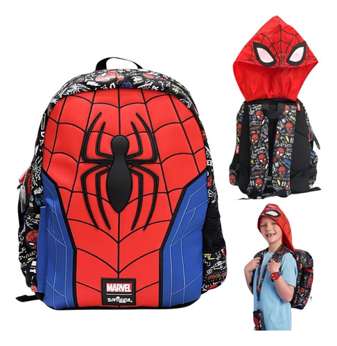 Mochila Diseño Calidad Original Smiggle Spider Man 2024