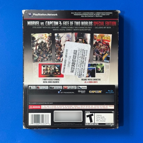 Marvel Vs Capcom 3 Fate Of Two Worlds Special Edition Ps3 (Usado)