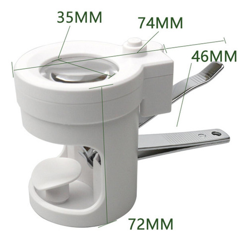 Cortaúñas Profesional Con Lupa Con Luz/regalo Para