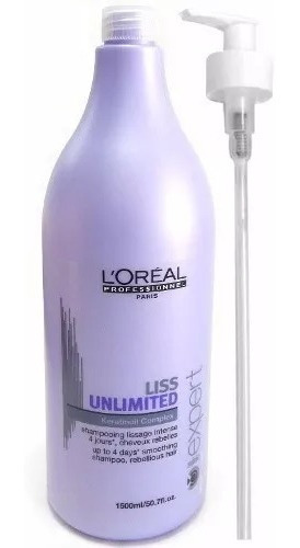 Loreal Shampoo Liss Unlimited X1500 Pelo Alisado Local 