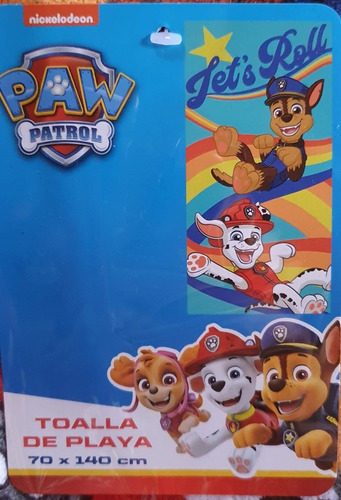 Toalla Toy Story, Paw Patrol Minnie,mickey 70x140 100%algodo