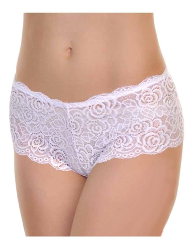 Panty Boxer Cachetero Encaje 6 Pzs Elegants 