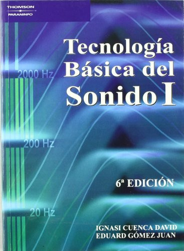 Libro Tecnologia Basica Del Sonido I De Ignasi Cuenca David