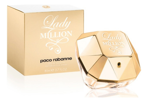 Paco Rabanne Lady Million Edt 80 ml Para  Mujer  