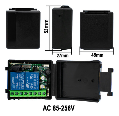 Interruptor Receptor De Control Remoto De 433 Mhz Para Puert