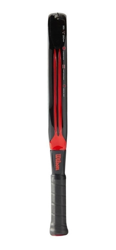 Imagen 4 de 8 de Paleta de pádel Wilson Bela Elite 2020 - 2021 negra y roja