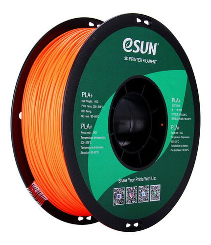 Filamento Pla Naranja 1.75mm 1 Kg Nuevo Esun Impresora 3d