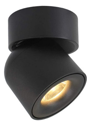 Lampara Led Spot Supf R.7w 3000k Negro Aisilan