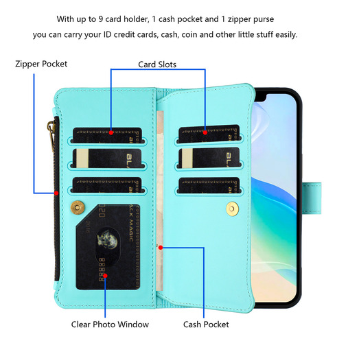 Funda De Piel Tipo Cartera Con Tapa Para Zte Blade V70 Design Max V70 V70 Vita