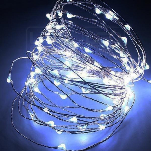 Imagen 2 de 5 de Hilo Led 10m Alambre Luces Decoración Guirnalda 220 Palermo