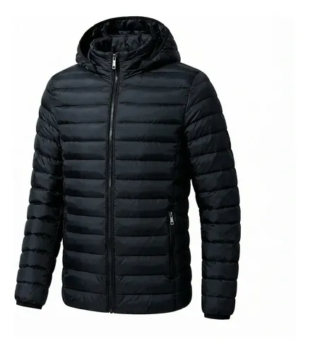Jaqueta Masculina Puffer Corta Vento Bobojaco Blusa De Frio Preto P Gominho