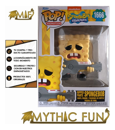 Funko Pop Bob Esponja - Ripped Pants Spongebob 1666 (Usado)