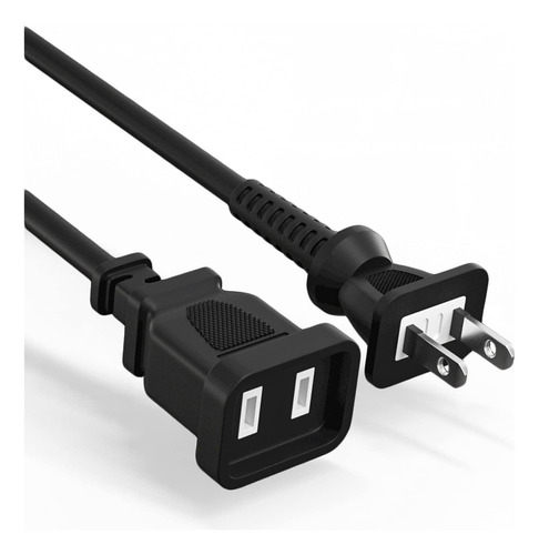 Cable De Extensión Corto De 2 Clavijas Para Interiores Y Ext