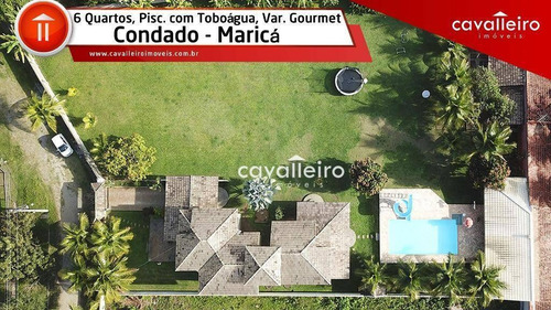 Chácara Com 6 Dormitórios À Venda, 2700 M² Por - Condado De Maricá - Maricá/rj - Ch0066