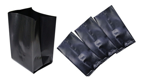 Imagen 1 de 2 de 3 Kilos D Bolsa Para Cultivo De 15x15 Fuelle Negro Cal. 400