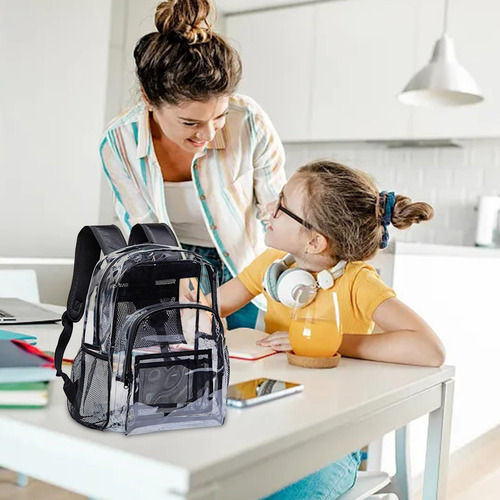 Mochila Transparente E Con Gran Capacidad Para Hombres Y 100