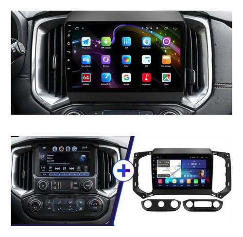 Central Multimídia Android Chevrolet S10 2017-22 4/64gb 9p