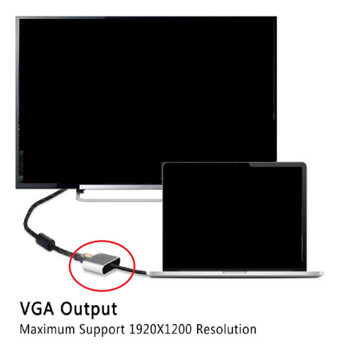 Adaptador Multipuerto () A Adaptador Múltiple 4k Vga