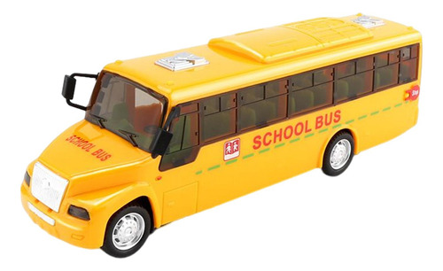 Autobús Escolar Amarillo, Luz De Sonido, Juguete Para Tirar