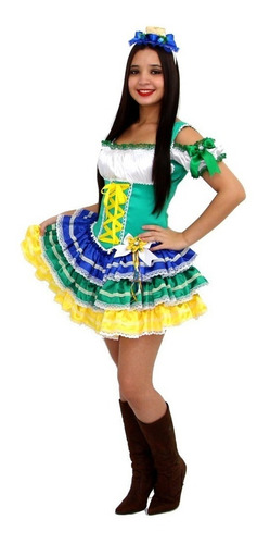refer goose brand Vestido Caipira Adulto Festa Junina Quadrilha Copa Brasil | Parcelamento sem juros refer goose brand Vestido Caipira Adulto Festa Junina Quadrilha Copa Brasil | Parcelamento sem juros