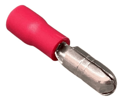 Terminal Bala Macho Pré-isolado 0.5 A 1.5 Vermelho - 100un