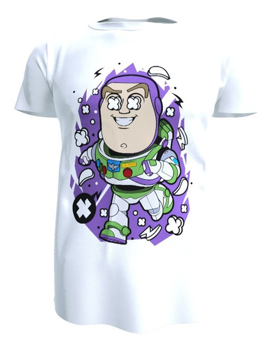 Polera Diseño Buzz Lightyear, Poliester