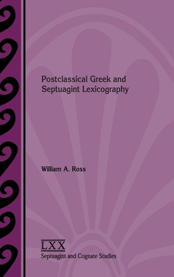 Libro Postclassical Greek And Septuagint Lexicography - R...