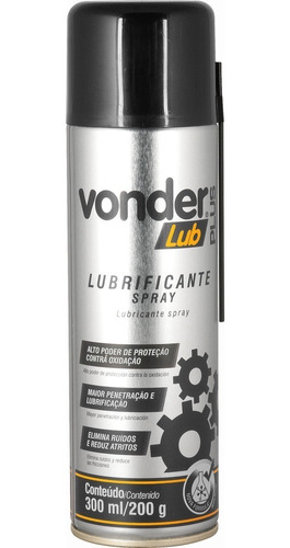 Desengripante Lubrificante Spray 300ml Kit 5 Peças - Vonder