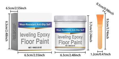 Pintura Epoxi Autonivelante Reduce-slip Para Pisos, 100 G