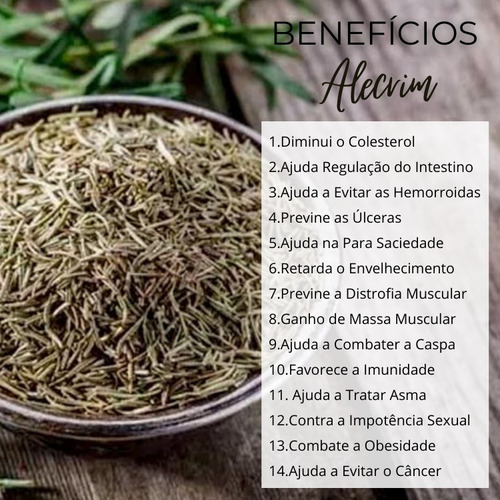 Chá De Alecrim Da Horta | Puro Rosmano-comum | Folhas Seca