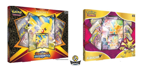 Pokémon - Box Coleção Alakazam V + Pikachu V