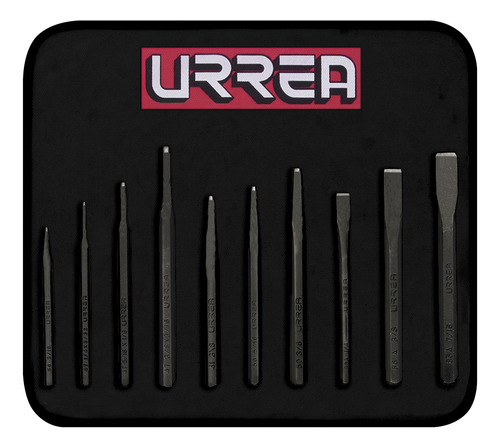 Juego De Punzones Y Cinceles 10 Piezas Urrea