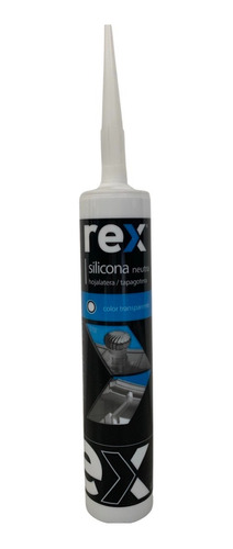 Silicona Neutra Tranp. 300 Ml Rex Sellante Plastico-metal