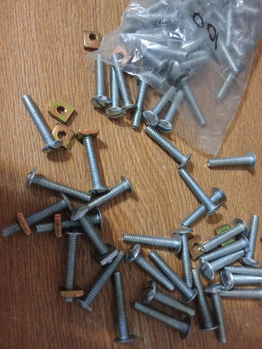 100 Tornillos Con Tuerca 3/16 X 1 Pulgada