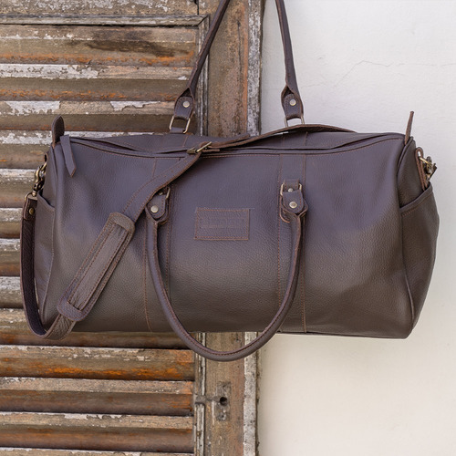Imagen 4 de 9 de Bolso De Cuero Vacuno, Bolso De Viaje Grande