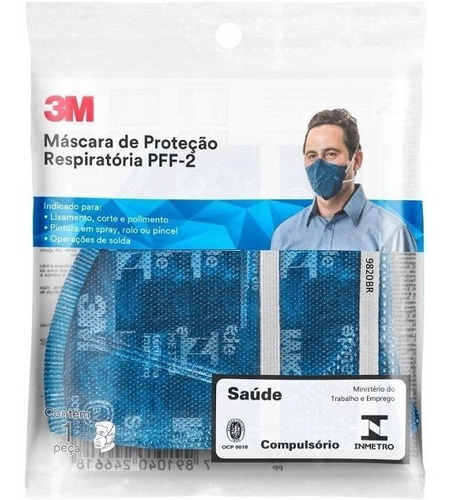 Mascara Proteção Respiratoria N95 3m 9820 Pff-2