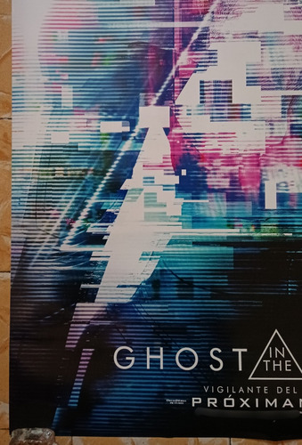 Póster Original Cine Ghost In The Shell Scarlett Johansson (Usado)