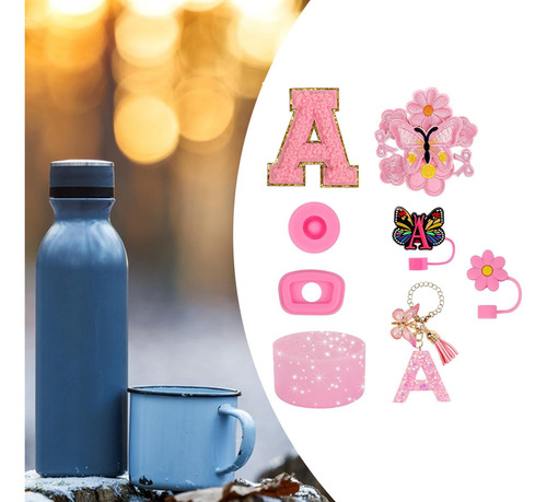 Copa De 15x Pegatinas Kit De Adornos Decorativos Rosa