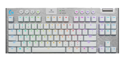 Teclado Gamer Inalámbrico Logitech G G915 Tkl - Blanco