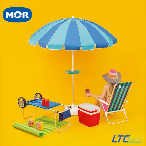 Imagen 5 de 10 de Conservadora 26 Litros Mor Heladera Portatil Camping Cerveza